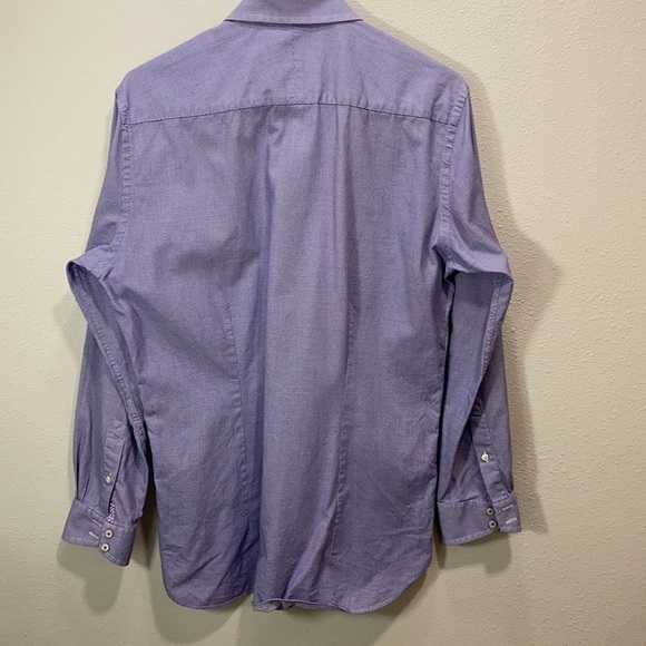 Ted baker endurance Murgese Trim Fit Geometric Dress Shirt In Purple‎ - Picture 6 of 7